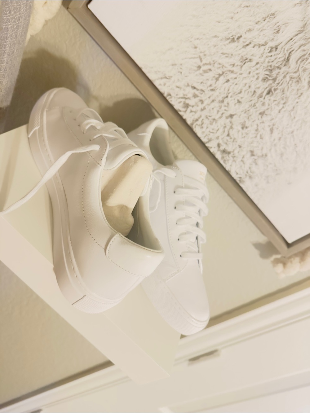Skechers Women’s White Low-Top Lace-Up Sneakers - Picture 2 of 4